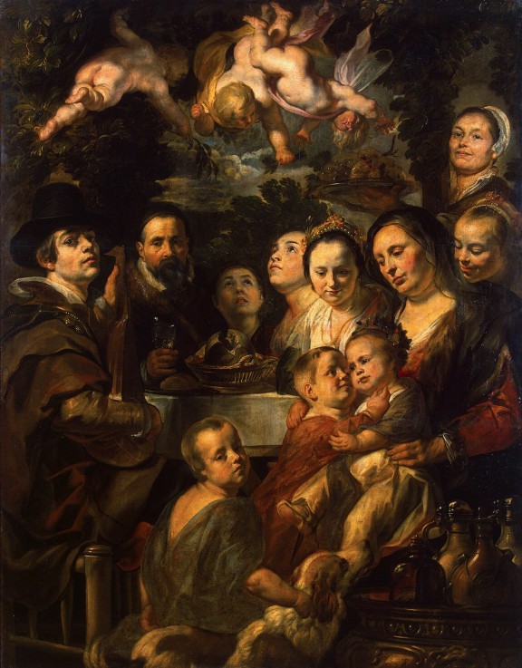 Self-Portrait with Parents, Brothers and Sisters van Jacob Jordaens