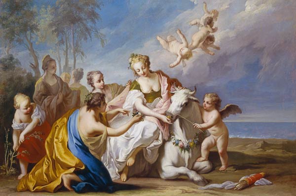 The Rape of Europa van Jacopo Amigoni