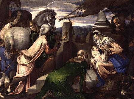 Adoration of the Magi van Jacopo Bassano