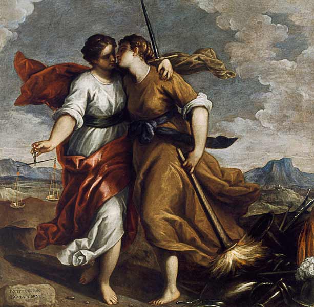 Justice and Peace van Jacopo Palma il Giovane