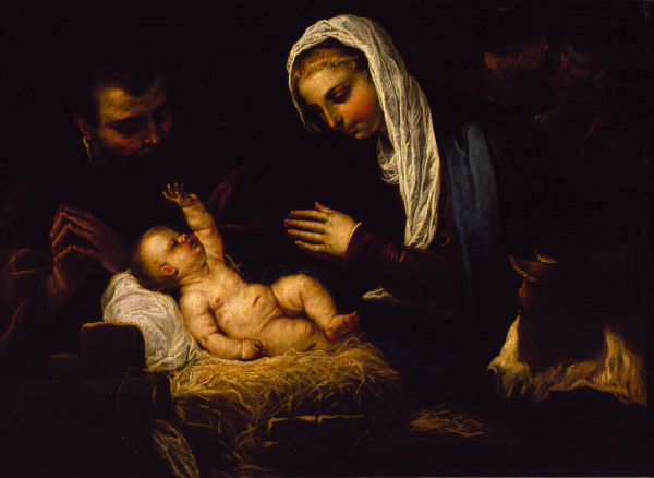 The Holy Family / Tintoretto van Jacopo Robusti Tintoretto