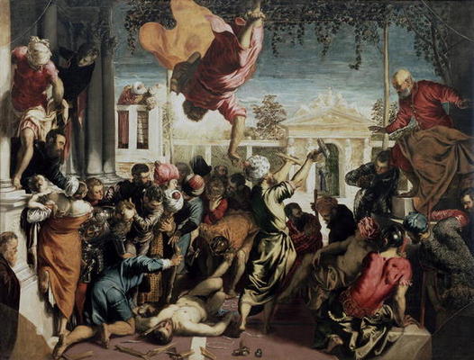 The Miracle of St. Mark Freeing a Slave, 1548 (oil on canvas) van Jacopo Robusti Tintoretto