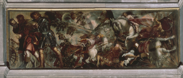 Tintoretto / St.Roche in Battle / c.1582 van Jacopo Robusti Tintoretto