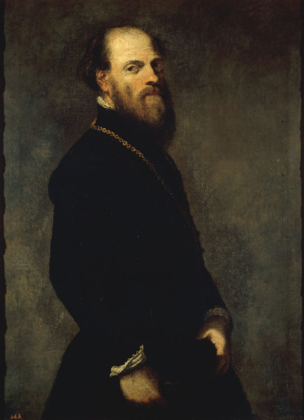 Tintoretto, Nobleman with Gold Chain van Jacopo Robusti Tintoretto