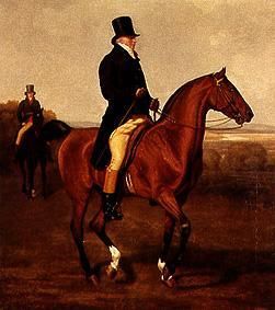 Bildnis des Francis Augustus Lord von Heathfield zu Pferde van Jacques-Laurent Agasse