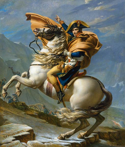 Napoleon,Gr.St.Bernhard/ David van Jacques Louis David