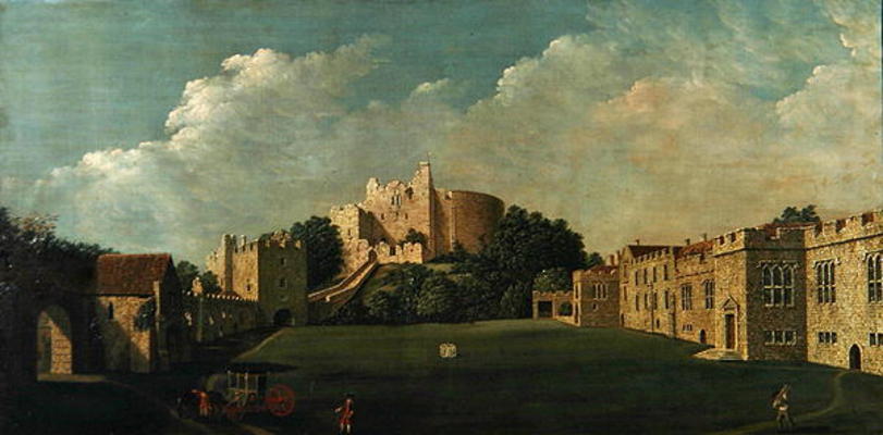Arundel Castle Keep and Quadrangle, c.1770 (oil on canvas) van James Canter