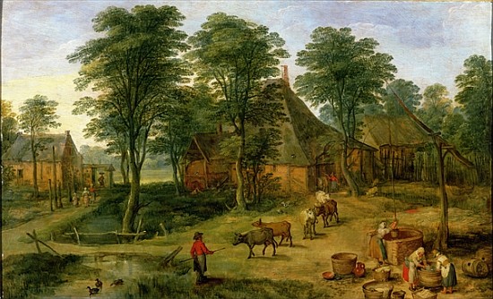The Farmyard van Jan Brueghel d. J.