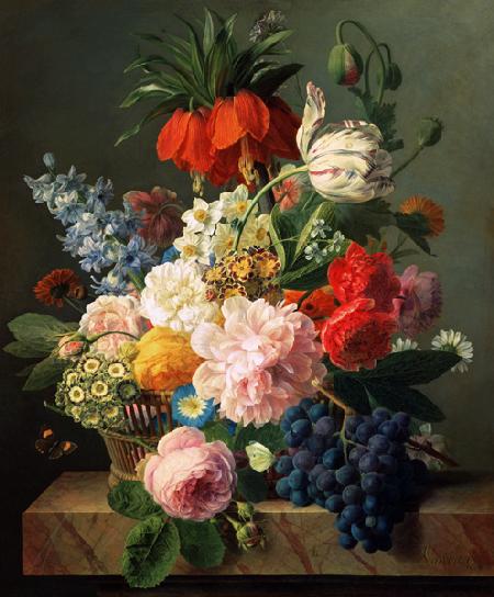 Bloemen en vruchten  -   1827