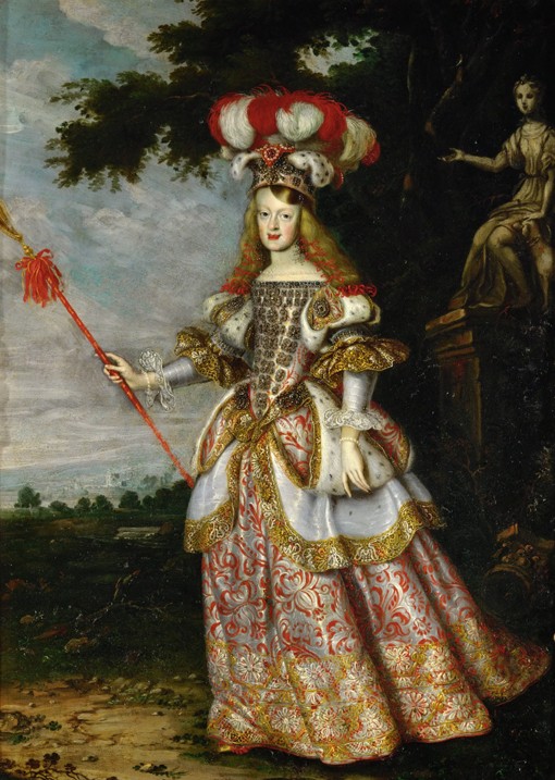 Margarita Teresa, Infanta of Spain (1651-1673), in a theatrical costume van Jan Thomas