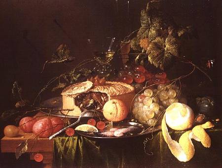 Still Life of Fruit van Jan van Dalen