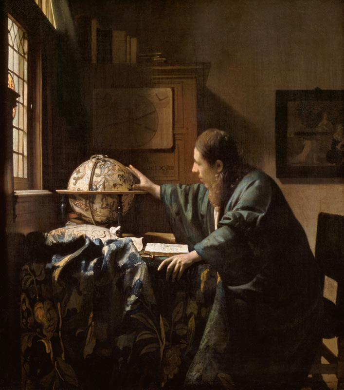 De astronoom Johannes Vermeer van Johannes Vermeer 