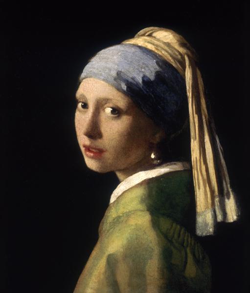 Het meisje met de parel schilderij - Johannes Vermeer 