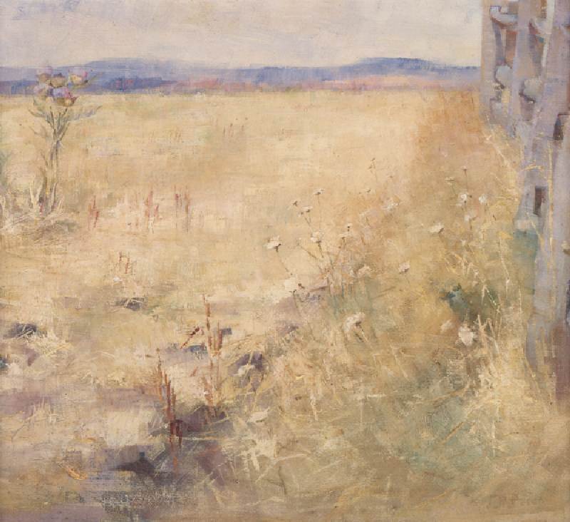 Ploughland in Summer, c.1900 van Jane Price