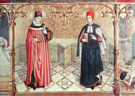 St. Cosmas and St. Damian van Jaume Huguet