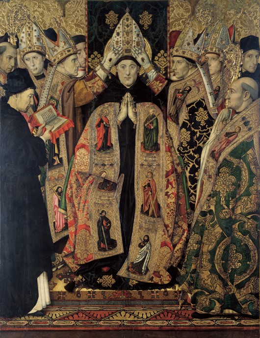 The Consecration of Saint Augustine van Jaume Huguet