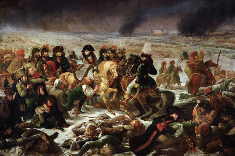 Napoleon auf dem Schlachtfeld von Preußisch-Eylau van Jean-Antoine Gros