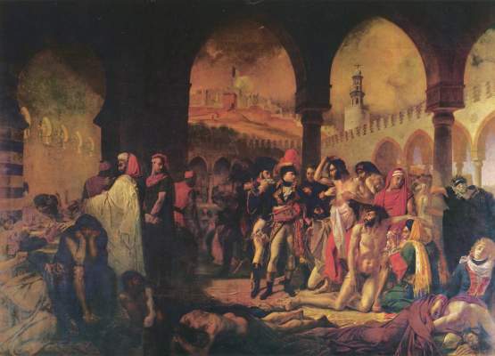 Bonaparte bei den Pestkranken von Jaffa van Jean-Antoine Gros