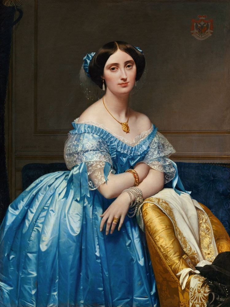 Portrait of the Princesse de Broglie van Jean Auguste Dominique Ingres