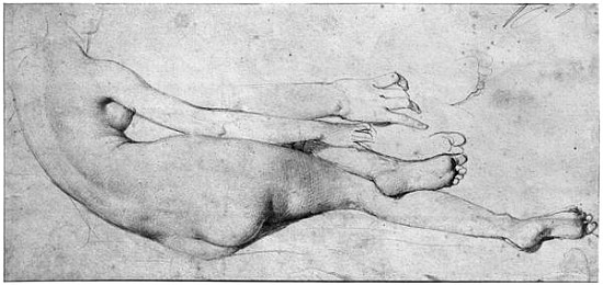 Study for The Grande Odalisque (see also 233244) van Jean Auguste Dominique Ingres