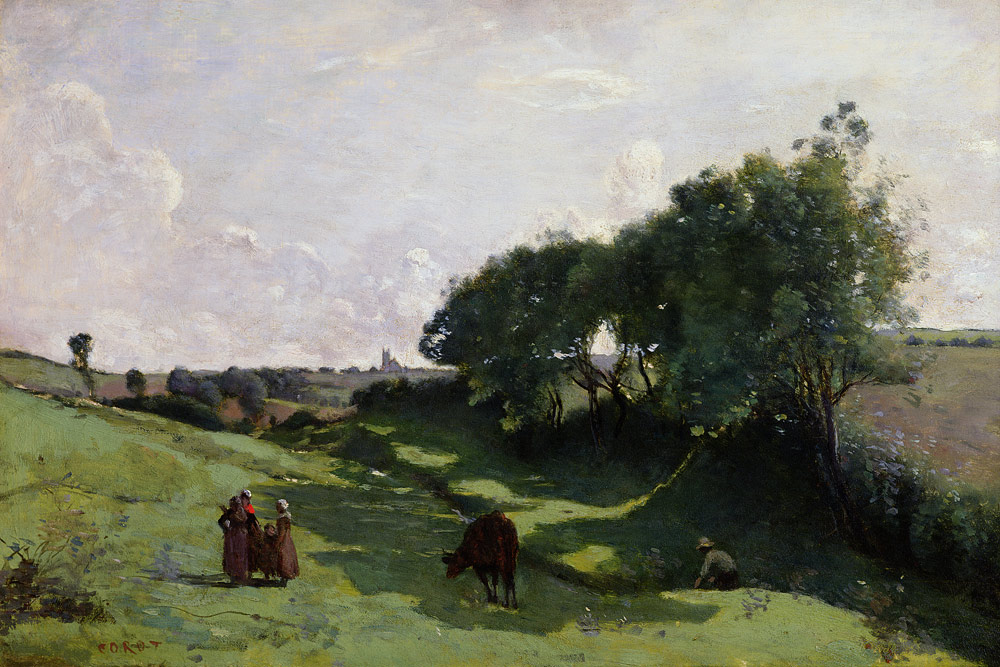 Small valley van Jean-Babtiste-Camille Corot