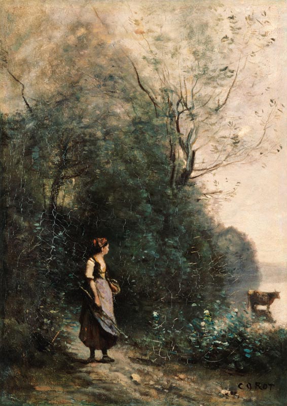 Seelandschaft. van Jean-Babtiste-Camille Corot