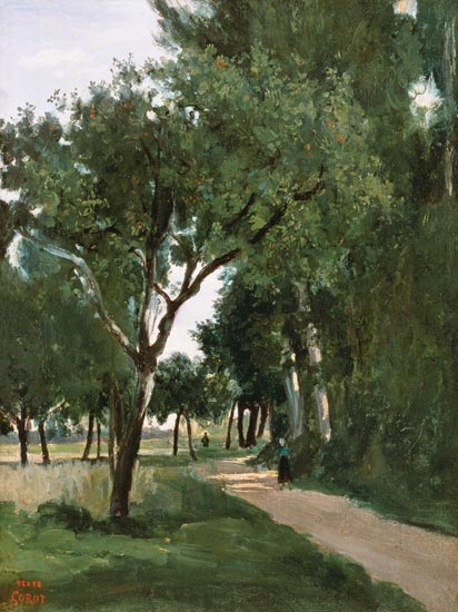 Avenue in the Woods, near Chaville van Jean-Babtiste-Camille Corot