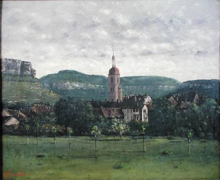 Landscape with Church van Jean-Babtiste-Camille Corot