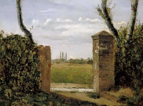 C.Corot, Tor eines Gehoeftes