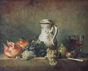 Still Life with Grapes and Pomegranates