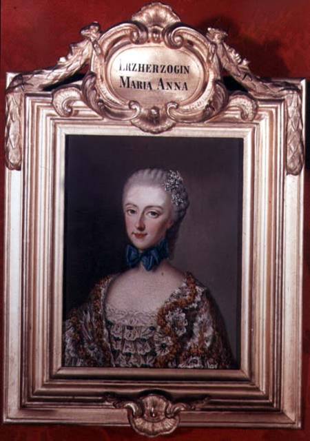 Archduchess Maria Anna 'Marianne' (1738-89) daughter of Emperor Francis I (1708-65) and Empress Mari van Jean-Étienne Liotard