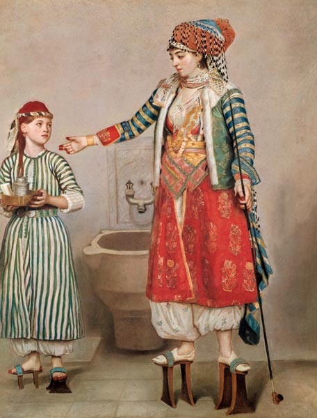 Turkish Woman with her Slave van Jean-Étienne Liotard