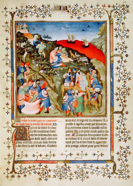 Ms Fr.247 f.25 The Story of Joseph, illustration, from ''Antiquites Judaiques'', c.1470  (see also 3 van Jean Fouquet