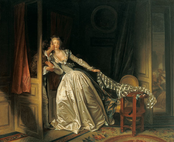 De geheime kus - van Jean Honoré Fragonard