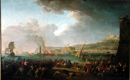 The French Army Entering Naples Under the Command of General Championnet (1762-1800) 21st January 17 van Jean Jacques Francois Taurel