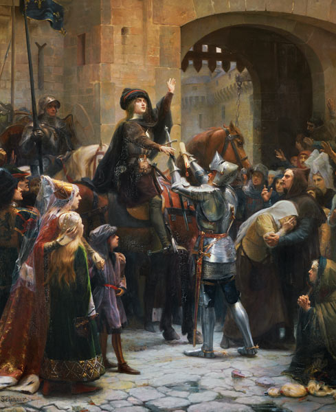 Joan of Arc (1412-31) Leaving Vaucouleurs van Jean-Jacques Scherrer