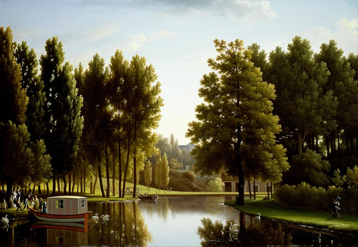The Park at Mortefontaine van Jean-Joseph-Xavier Bidauld