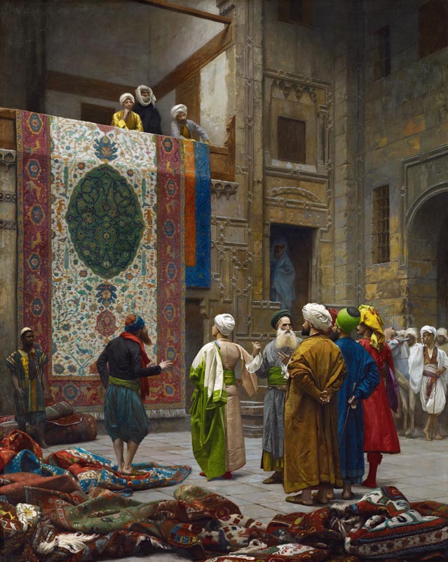 The Carpet Merchant van Jean-Léon Gérome