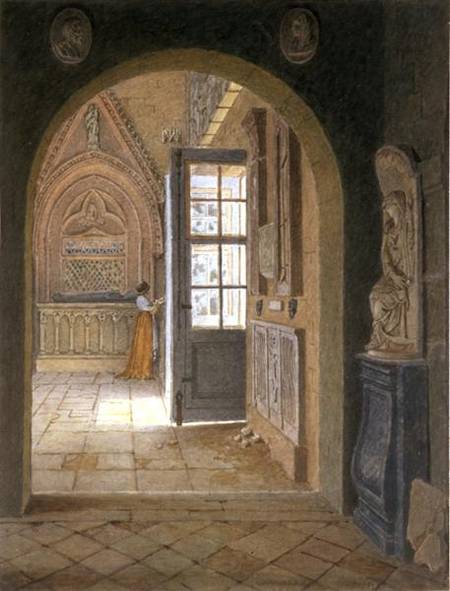 A Room in the Convent of the Petits Augustins van Jean Lubin Vauzelle