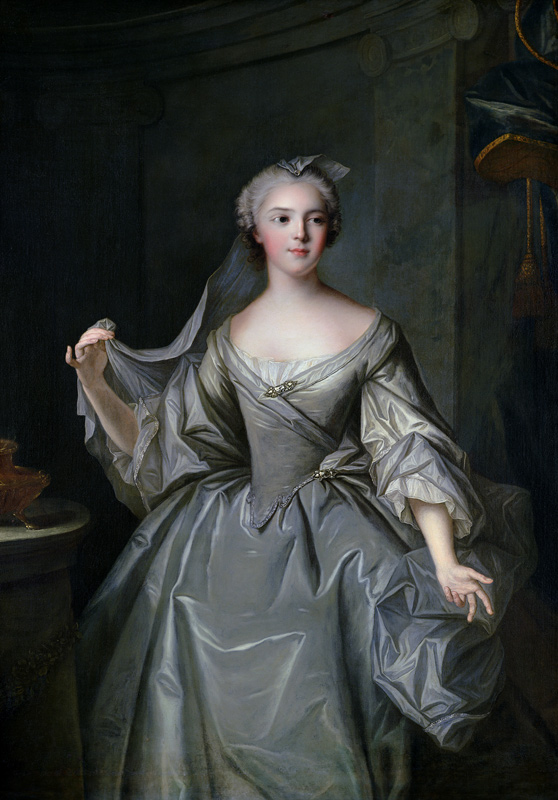 Madame Sophie de France (1734-82) as a Vestal Virgin van Jean Marc Nattier