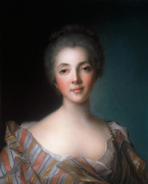 Portrait of Madame Dupin (1706-95) van Jean Marc Nattier