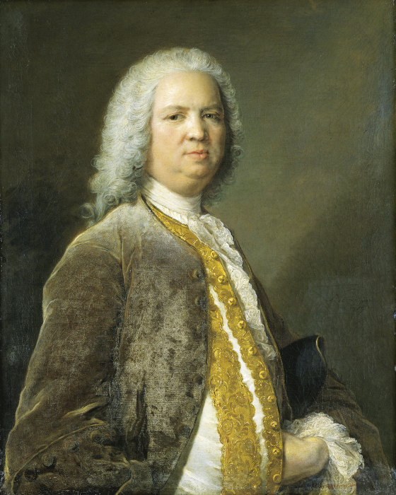 Portrait of the Frankfurt Banker Johann Georg Leerse van Jean-Marc Nattier