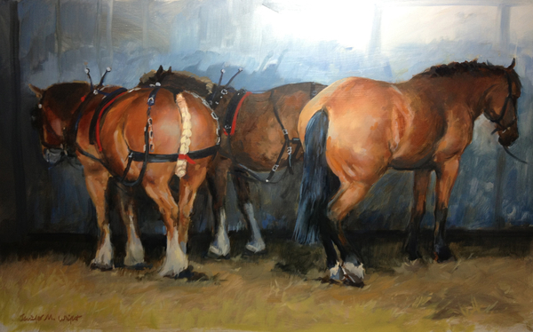 Horses - Heavy Horses - Chertsey Show van Jennifer Wright