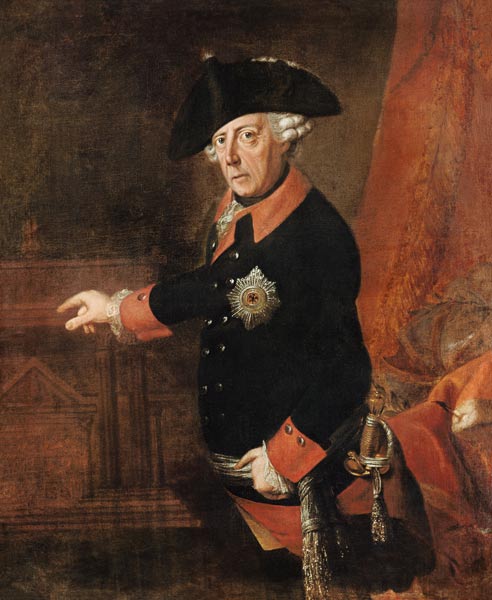 Frederick II The Great of Prussia, c.1763 van J.H.C. Franke