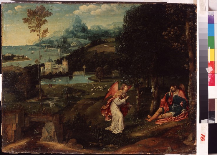 Landscape with the Legend of Saint Roch van Joachim Patinir