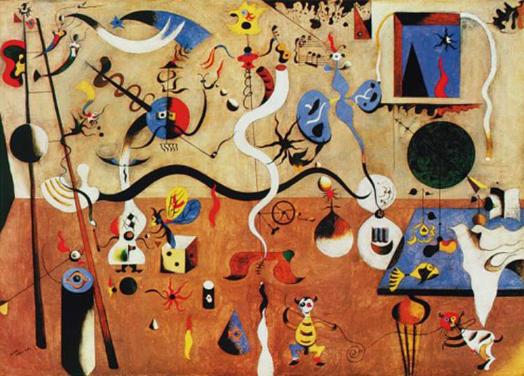 Il carnevale d'Arlecchino  - (JM-252) van Joan Miró