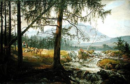 Northern Landscape van Johan Christian Clausen Dahl