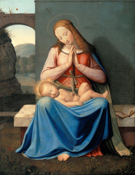 Die Madonna vor der Mauer