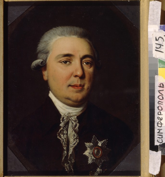 Portrait of Count Alexander Romanovich Vorontsov (1741-1805) van Johann Heinrich Schmidt