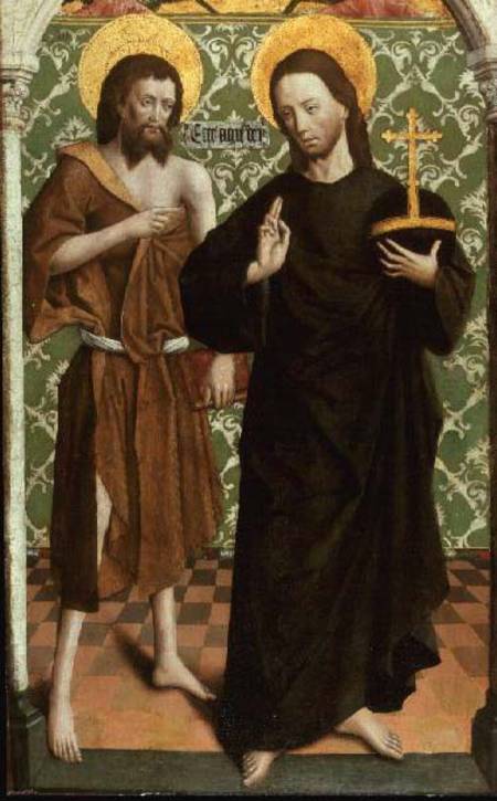 Christ and John the Baptist van Johann Koerbecke